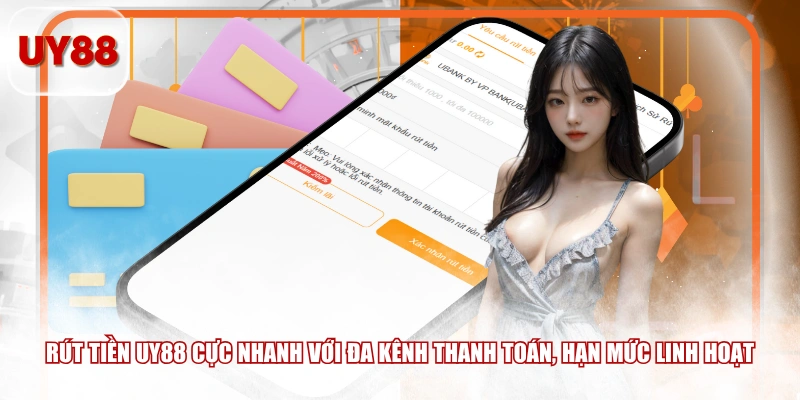 Rút tiền UY88 cực nhanh với đa kênh thanh toán, hạn mức linh hoạt